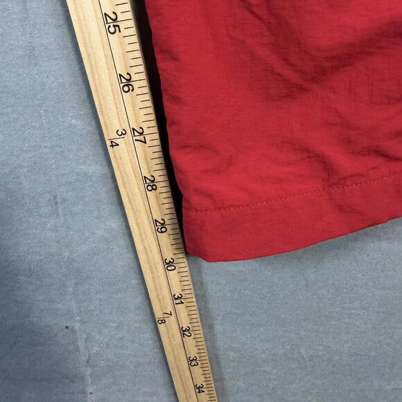 VTG Abercrombie & Fitch Track Pants Mens Small Red Stripe Lined Windbreaker Y2K - Picture 7 of 8